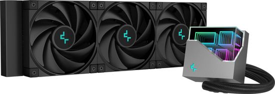DEEPCOOL LT720 AIO Liquid Cooler kit za tekuće hlađenje, 360 mm, RGB, crna