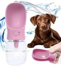 Mersjo Putna boca za pse 350 ml roza