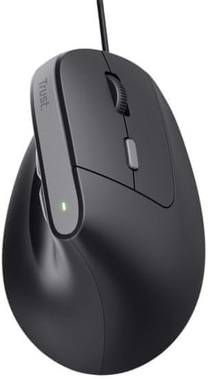 Trust Bayo II miš, žičani, ergonomski, crna