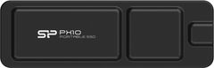 Silicon Power PX10 prijenosni SSD, 512 GB, USB 3.2 Gen 2, crni (SP512GBPSDPX10CK)