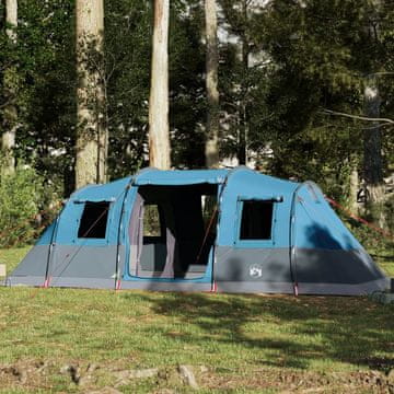 Vidaxl Obiteljski tunelski šator za 6 osoba plavi vodootporni