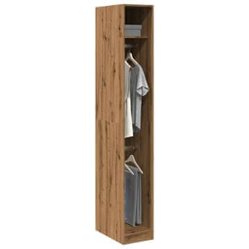 Vidaxl Ormar, Artisan hrast, 30x50x200 cm, materijal na bazi drva