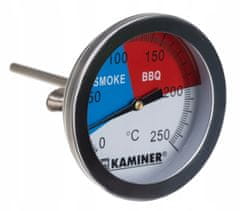 Kaminer Univerzalni roštilj od nehrđajućeg čelika i pušači do 250 ° C