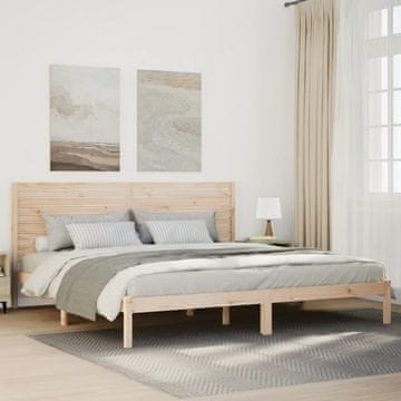 Vidaxl Produženi krevet bez madraca, 200x210 cm, Masivno drvo