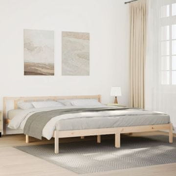 Vidaxl Produženi krevet bez madraca, 180x220 cm, Masivni borov drvo