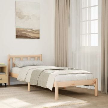 Vidaxl Produženi krevet bez madraca, 90x220 cm, Masivni borov drvo