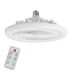 HOME & MARKER® Višenamjenski stropni LED ventilator s daljinskim upravljanjem, bijeli 26x12 cm – svjetlo i osvježenje | FANGLO