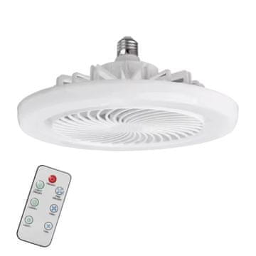 HOME & MARKER® Višenamjenski stropni LED ventilator s daljinskim upravljanjem, bijeli 26x12 cm – svjetlo i osvježenje | FANGLO