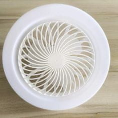 HOME & MARKER® Višenamjenski stropni LED ventilator s daljinskim upravljanjem, bijeli 26x12 cm – svjetlo i osvježenje | FANGLO