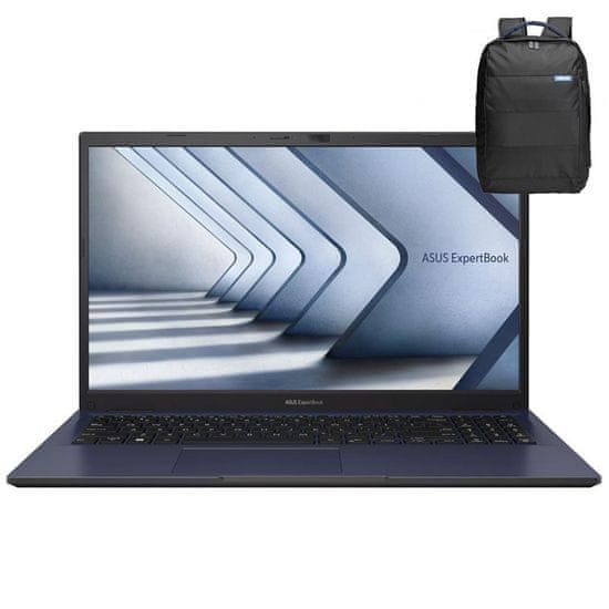 ASUS ExpertBook B1 B1502CVA-WB53D0 laptop, i5-1335U, 16GB, SSD1TB, 15.6FHD, DOS (90NX06X1-M026S0)