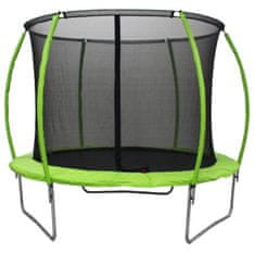 Space trampolin sa zaštitnom mrežom, 244 cm, zelena