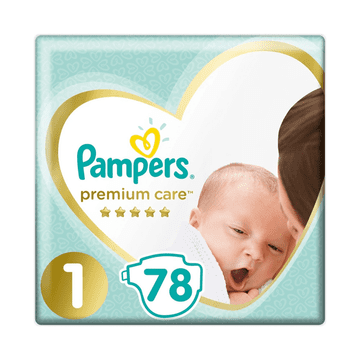 Pampers Premium Care pelene za bebe, veličina 1 – 78 komada