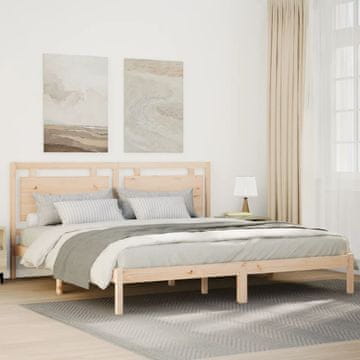 Vidaxl Produženi krevet bez madraca, 200x220 cm, Masivno drvo