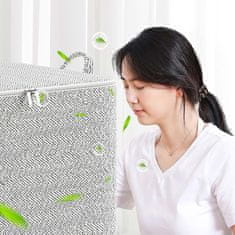 HOME & MARKER® Veliki organizator za odjeću 150 L, kutija s predalima za garderobu i posteljinu 56x45x56 cm | CLOTHEO