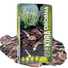 Sobex Fini temeljni premaz za vrt s borovom korom 50L 0-10 mm