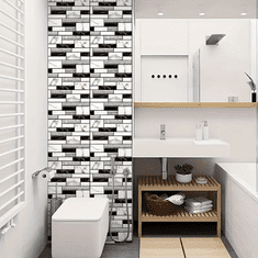 HOME & MARKER® Samoljepljive 3D mramorne zidne tapete, vodootporne PVC pločice 20 kom (1,8 m²) | M2ARBLEBLOCKS