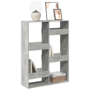 Vidaxl Polica, betonsko siva, 100x33x135 cm, materijal na bazi drva