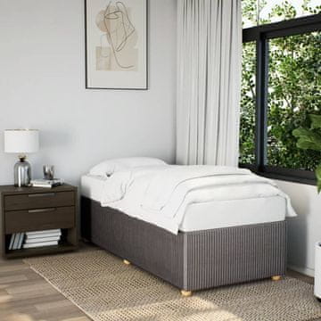 Vidaxl Okvir kreveta bez madraca boje taupe 80x200 cm tkanina