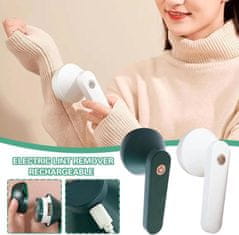 HOME & MARKER® Električni odstranjivač vlakana i mucica s USB punjenjem, nježan za odjeću, punjivi uređaj za sve tkanine (zelena) | FUZZOFF
