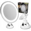 Adler Povećavajuće rotirajuće kozmetičko ogledalo s LED osvjetljenjem i vakuumom 20 cm