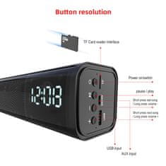 Adler ACA. LCD Soundbar Bluetooth zvučnik i budilica SD
