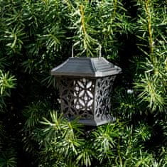 Ikonka Solarna podna i zidna vrtna lampa s 12 LED lampi