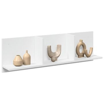 Vidaxl Zidna polica 100x16,5x30 cm Bijela, materijal na bazi drveta