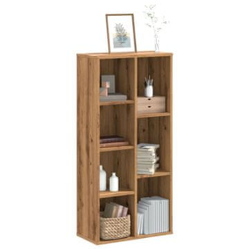 Vidaxl Polica, Artisan hrast, 50x25x105 cm, materijal na bazi drva