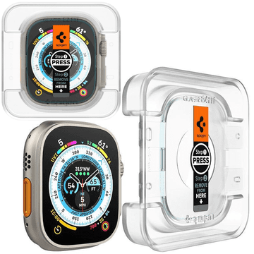 Spigen Spigen Kaljeno Staklo Glass.tr Ez Fit Za Apple Watch 49 Mm Zaštitne Futrole - Pakiranje Od 2 Komada