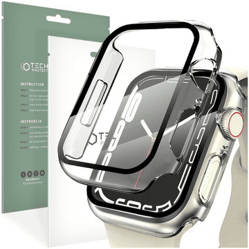 Tech-protect Futrola za Apple Watch 7 8 9 41 mm Defense360 prozirna zaštita