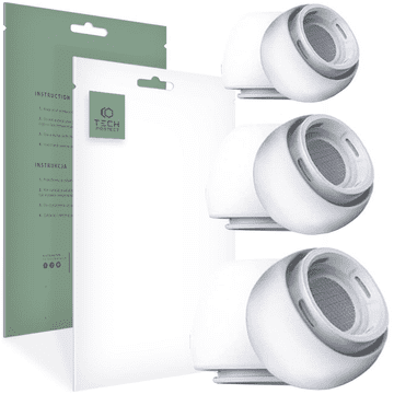 Tech-protect Vrhnjevi za uši, pakiranje od 3 komada za Apple AirPods Pro 1/2, poboljšana kvaliteta zvuka