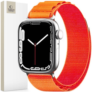 Tech-protect Tech-Protect Najlonski Remen Za Apple Watch 6 7 8 9 10 Se Ultra 1 2 44 45 Mm