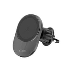 Tech-protect Tech-protect mm15w-v1 magnetski magsafe samostojeći punjač za auto s bežičnim punjenjem 15w crni