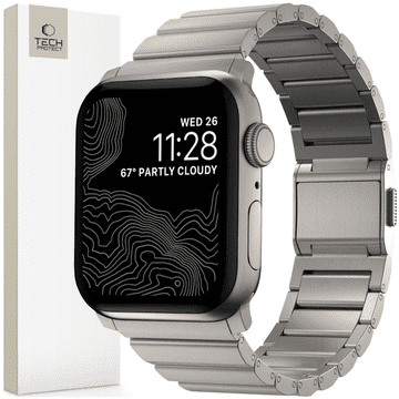 Tech-protect Tech-Protect Čelični Remen Za Apple Watch 6 7 8 9 10 Se Ultra 1 2 44 45
