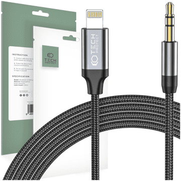 Tech-protect Lightning kabel na Aux mini jack 3,5 mm, 100 cm za iPhone 12