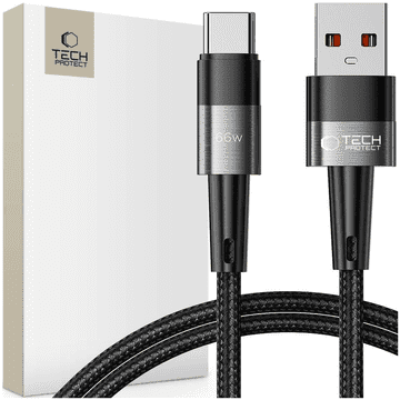 Tech-protect Ultrabust USB-C kabel 66W, 100 cm - brzo punjenje za telefone