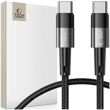 Tech-protect USB-C kabel za brzo punjenje 60W, 3A, 25cm
