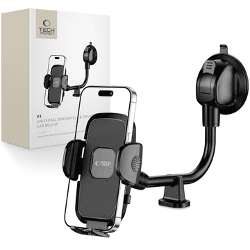 Tech-protect Tech-protect V3 univerzalni nosač za auto na vjetrobran i upravljačku ploču, crni