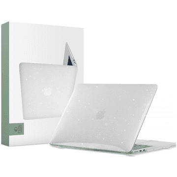 Tech-protect Tech-protect smartshell macbook air 13 m2 / m3 / m4 / 2023-2025 glitter prozirna