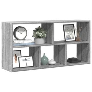 Vidaxl Zidna polica, siva sonoma hrast, 100x25x50 cm