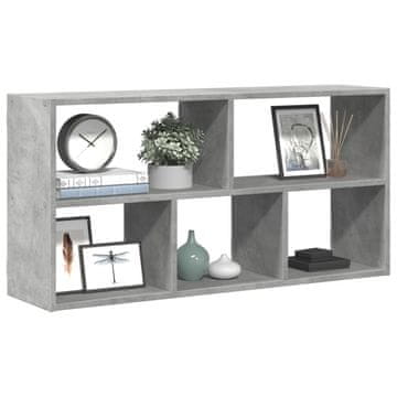 Vidaxl Zidna polica betonsko-siva 100x25x50 cm