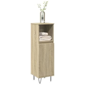 Vidaxl Kupaonski ormarić Sonoma hrast 30x30x100 cm