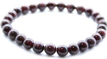 AWG Karako narukvica od kamena – granat – strast – kuglice 7 mm