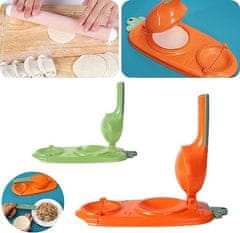HOME & MARKER® Aparat za pripremu cmokova i raviola, kuhinjski 2-u-1 alat za oblikovanje i punjenje tijesta | DUMPLINGER