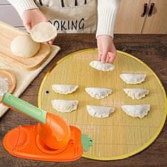 HOME & MARKER® Aparat za pripremu cmokova i raviola, kuhinjski 2-u-1 alat za oblikovanje i punjenje tijesta | DUMPLINGER