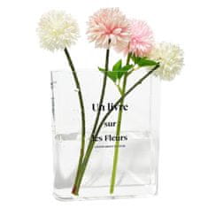 HOME & MARKER® Dekorativna vaza u obliku knjige, za cvijeće i moderan interijer (15 x 20 x 4 cm) | FLOWERFRAME