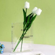 HOME & MARKER® Dekorativna vaza u obliku knjige, za cvijeće i moderan interijer (15 x 20 x 4 cm) | FLOWERFRAME