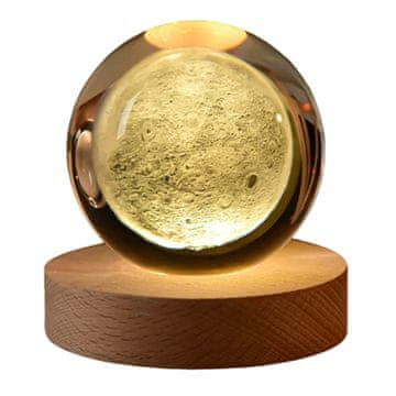 HOME & MARKER® Noćna LED kugla s projekcijom uzoraka i ambijentalnim svjetlom | LUMABALL moon