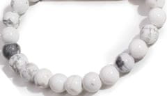 AWG Karako narukvica od kamena - bijeli howlit - kreativnost - kuglica 8 mm