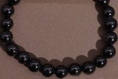 AWG Karako narukvica od kamena - crni ahat - moć, zaštita - kuglica 8 mm